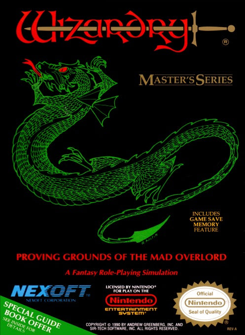 Wizardry Proving Grounds of the Mad Overlord - Nintendo NES