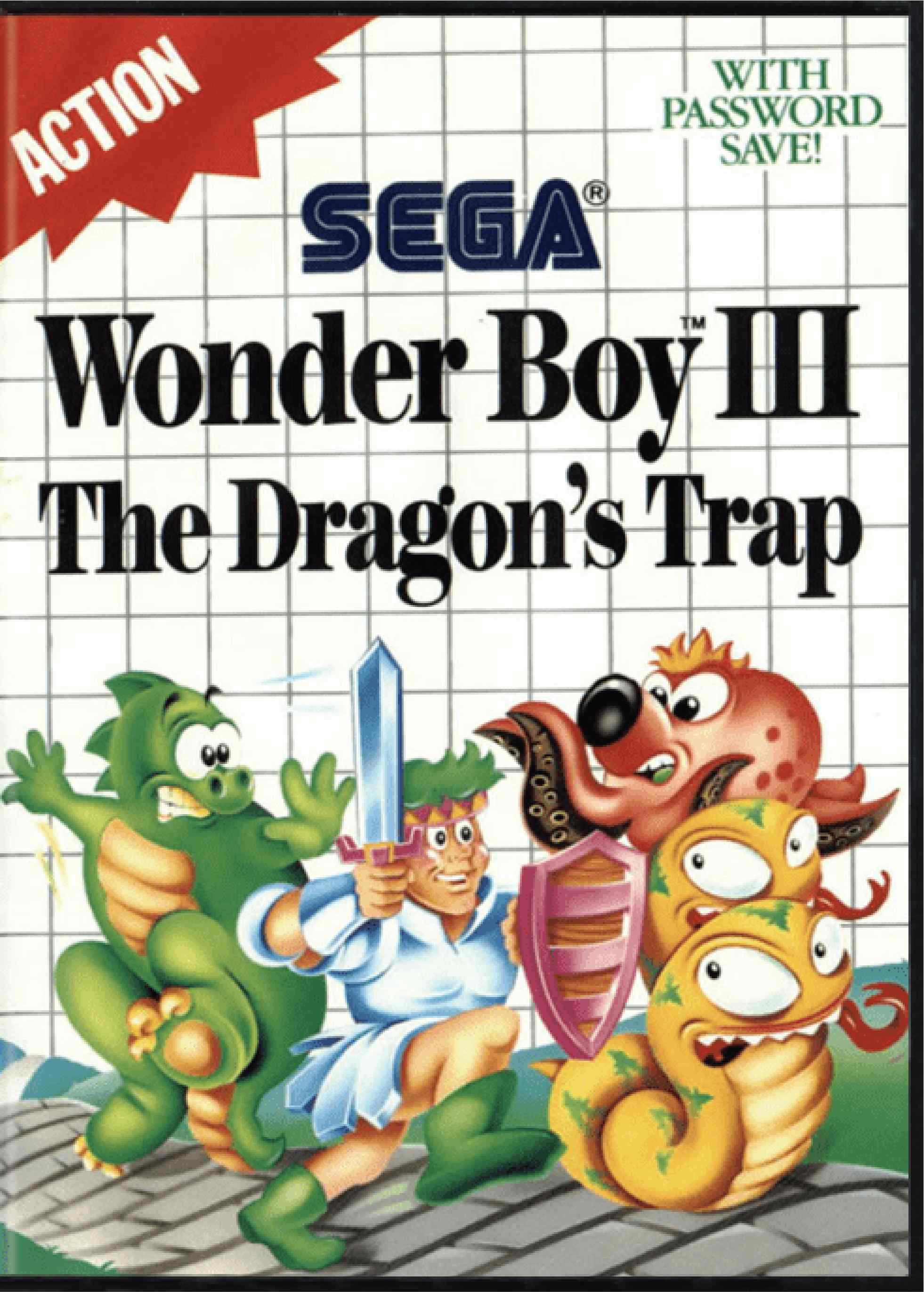 Wonder Boy III the Dragon's Trap Cover Art