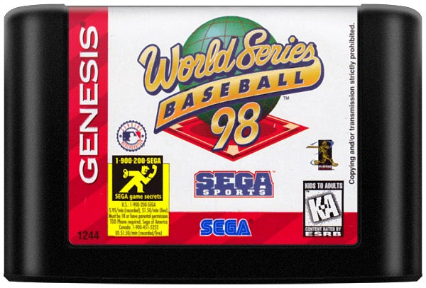 World Series Baseball 98 Cartridge