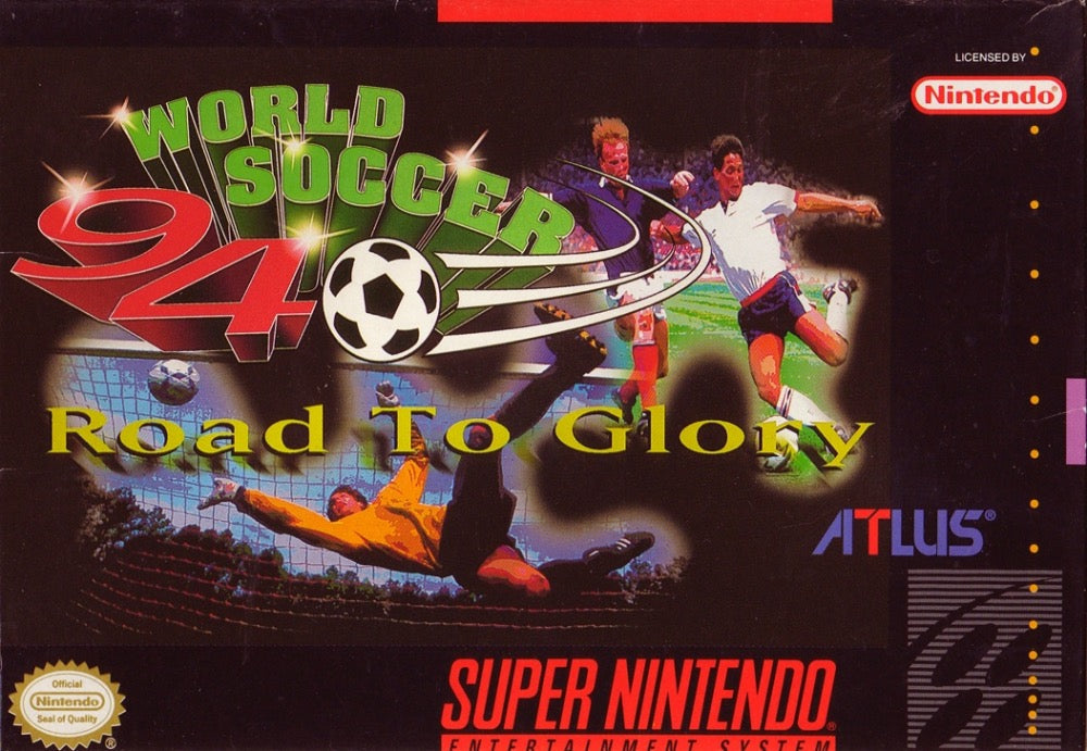 World Soccer 94 Road to Glory Cover Art