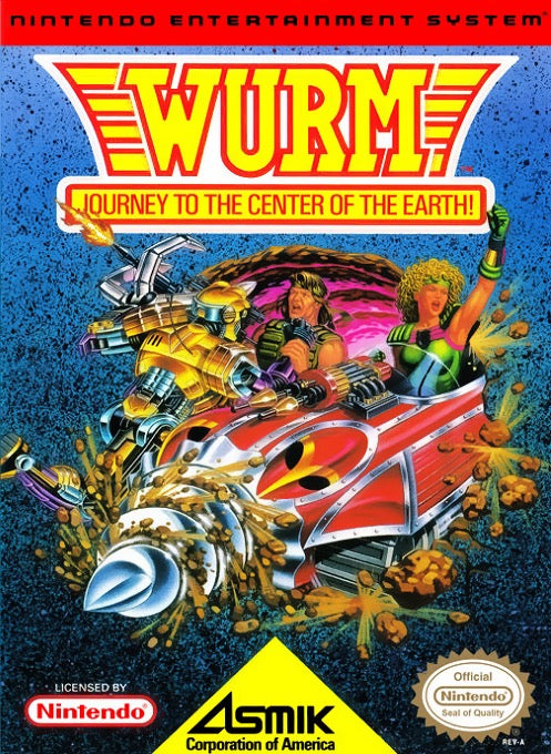 Wurm Journey to the Center of the Earth - Nintendo NES