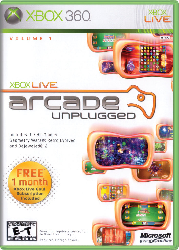 Xbox Live Arcade Unplugged Volume 1 for Microsoft Xbox 360 | TVGC