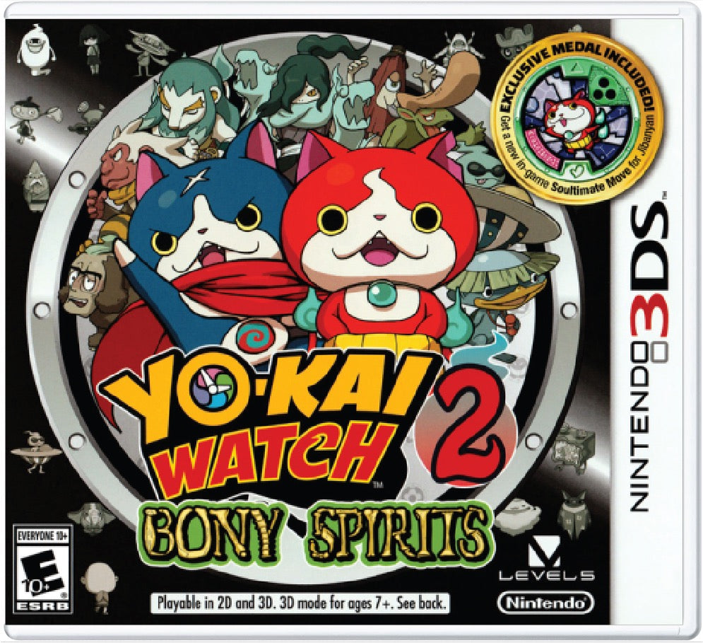 Yo-Kai Watch 2 Bony Spirits Cover Art