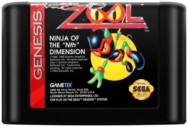 Zool Ninja of the Nth Dimension Cartridge